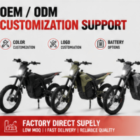 Motocicleta Eléctrica Todoterreno de 7000W de Potencia Máxima, 72V, Tracción Media, Alta Velocidad, Motocross Eléctrica para Adultos
