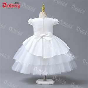 Yoliyolei-vestido de fiesta de tul con lazo para niña pequeña, vestido estampado de nuevo estilo, con sombrero, <span class=keywords><strong>2023</strong></span> - Product Image 6