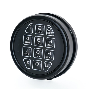 Cerradura Electrónica Digital Redonda para Caja Fuerte, Armario <span class=keywords><strong>de</strong></span> Armas, Depósito, Cerraduras <span class=keywords><strong>de</strong></span> Bóveda con <span class=keywords><strong>Contraseña</strong></span> y Función Antirrobo con Luz - Product Image 1