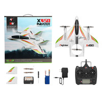 Радиоуправляемый самолет WLtoys X450 3D 6CH с бесщеточным двигателем, из EPO, для трюков, 2.4G, планер с фиксированным крылом и LED-подсветкой
