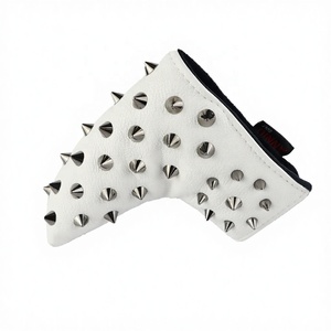 Vente directe d'usine, commerce électronique transfrontalier, housses de tête de club de golf, housses de tête de putter, matériau PU, imperméable, rivets purs - Product Image 5