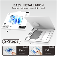 HEYBINGO Lot de 3 films de protection en verre trempé HD anti-traces de doigts, installation facile, kit personnalisé OEM pour iPhone 18 Duo Smartphone