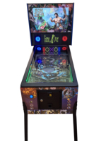 Machine de flipper à monnayeur pour divertissement familial, 96 jeux de flipper, flipper virtuel 32 pouces, 1100 jeux gratuits, pour bar et salle de billard, en métal