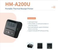 HPRT 2024 Produk Terbaru HM-A200U Printer Thermal Mini 58mm untuk Struk POS Mobile