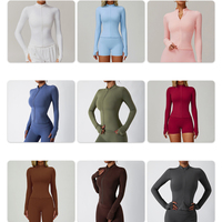 Nouveau haut de sport ajusté en nylon et élasthanne avec fermeture éclair, respirant, veste de fitness, entraînement, logo personnalisé, séchage rapide, tenue de yoga pour femme
