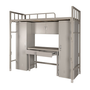 Combinaison multi-fonctions permettant de gagner de l'espace, <span class=keywords><strong>lit</strong></span> loft en métal pour étudiants <span class=keywords><strong>avec</strong></span> <span class=keywords><strong>rangement</strong></span> <span class=keywords><strong>et</strong></span> <span class=keywords><strong>lit</strong></span> de <span class=keywords><strong>bureau</strong></span> - Product Image 4