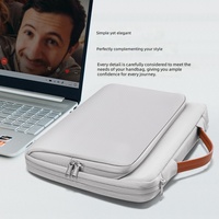 Housse pour ordinateur portable en nylon zippée, grande capacité, moderne, antichoc et résistante aux chutes, pour tablettes et sacs à main