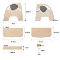 Chaise d'escalade créative en bois pour bébé, en bois massif naturel, mobilier pour enfants, design mignon pour la cuisine ou la chambre