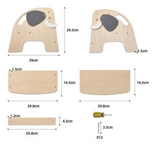 Chaise d'escalade créative en bois <span class=keywords><strong>pour</strong></span> bébé, en bois massif naturel, mobilier <span class=keywords><strong>pour</strong></span> enfants, design mignon <span class=keywords><strong>pour</strong></span> la cuisine <span class=keywords><strong>ou</strong></span> la chambre - Product Image 2