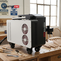 Nettoyeur laser à impulsions portable 200W 300W pour l'élimination de la rouille, le décapage de la peinture et le nettoyage des surfaces en bois