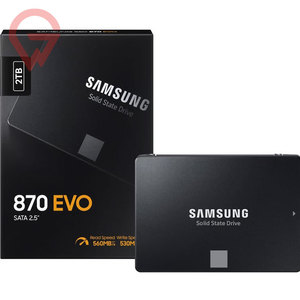 Disque SSD Samsung 870 EVO MZ-77E2T0BW 2 To - Interne 2,5 pouces - SATA (SATA/600) - Noir - Product Image 1