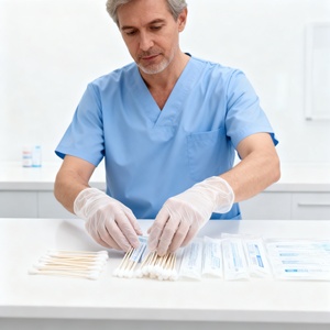 Kangle 200 Pieces Medium Thick Disposable Embossed Lightweight Durable LDPE Gloves Kitchen Cleaning Home Use Food Grade - Product Image 3