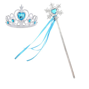Productos Populares de HP, ODM OEM, Vestido de Tul Azul de Princesa Elsa con Copos de Nieve para Niñas, Disfraz de Halloween para Niños - Product Image 6