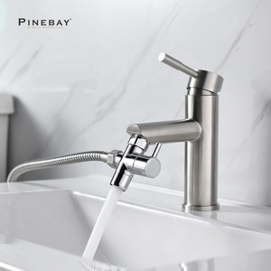 PINEBAY хорошего качества для ванной комнаты, пластиковый душ, биде, латунный кран, портативный ручной распылитель для биде для женщин - Product Image 3