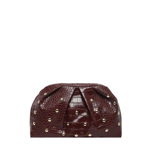 Nouvelle Pochette Femme 2026 en Cuir Croco Plissé avec Rivets et Clous Métalliques, <span class=keywords><strong>Sac</strong></span> <span class=keywords><strong>de</strong></span> Soirée Tendance Style Vintage pour Fêtes - Product Image 5