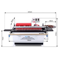 Machine de chantournage automatique mini avec fonctions de collage et de découpe pour PVC