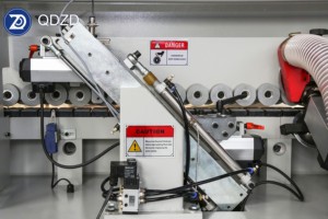 Máquina de Enchapado de Cantos Totalmente Automática ZD500 con Funciones de Raspado y Encolado, Motor para Producción de <span class=keywords><strong>MDF</strong></span>, Espesor de 10-60 mm, 100 mm - Product Image 3