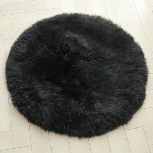 Echter Schaffell-Lammfell-Teppich Hochfloriger Runder Teppich Matte Teppich für Wohnzimmer Schlafzimmer Esszimmer & Badezimmer - Product Image 5