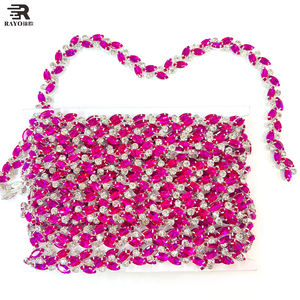 Decoración de Collar con Cristales de Ojo de Caballo 2025, Cadena de Flores con Diamantes de Imitación 3D para Manualidades, Adorno de Cristal para Zapatos y Vestidos, Técnica de Coser - Product Image 4