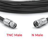Câble coaxial UHF RFID FineJoin avec connecteurs mâles N et TNC, 10 m