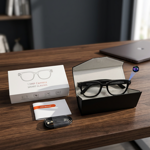 Gafas Inteligentes con Video de Alta Definición de 13 Millones de Píxeles y 1080P, Traducción por IA Q1, Resistentes al Agua IP67, Control por Voz, Marco Metálico - Product Image 3