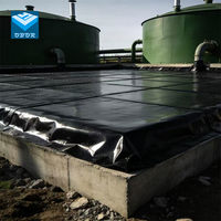 Géomembrane HDPE double texture robuste OBOR 0,3 mm/0,5 mm/1 mm pour fermes de crevettes, sites industriels, respectueuse de l'environnement, anti-UV