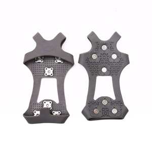 2023 Neue TPE Anti-Rutsch Eis-Schuh-Griffe Elastische Steigeisen Schneespikes Traktionsspikes 7-Stollen-Steigeisen zum Klettern 38-43 EU - Product Image 5