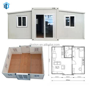 Maison conteneur extensible de 40 pieds avec salle de bain complète Maison conteneur modulaire extensible avec emballage plat pliable - Product Image 1