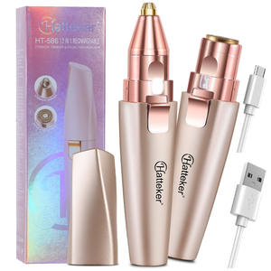 Tondeuse à cheveux portable <span class=keywords><strong>pour</strong></span> femmes, deux en un, multifonctionnelle, tondeuse à sourcils et <span class=keywords><strong>appareil</strong></span> d'épilation - Product Image 6