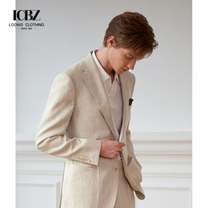 Chaqueta de <span class=keywords><strong>traje</strong></span> de negocios blanca de <span class=keywords><strong>lino</strong></span> para <span class=keywords><strong>hombre</strong></span>, <span class=keywords><strong>traje</strong></span> informal individual para primavera y verano, transpirable, de talla grande, nuevo diseño superior - Product Image 1