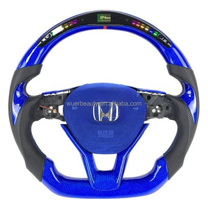 Volante a LED in fibra di carbonio forgiato personalizzato per volante a 2018 2022 <span class=keywords><strong>Honda</strong></span> Accord 10th odissea - Product Image 5