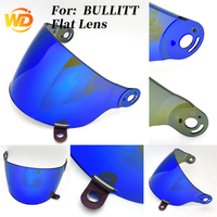 Nouvelle lentille photochromique pour visière de casque Bullitt, design plat, écran de lunettes de casque, anti-UV, anti-buée, résistant aux rayures, à dégagement rapide