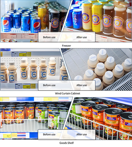Estantes de exhibición de enfriador de servicio pesado con sistema de deslizamiento de bebidas con empujador de pista de rodillo de estante itinerante - Product Image 6