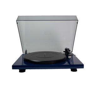 Tourne-disque moderne sur pied en bois de noyer, audio haut de gamme, pour usage domestique - Product Image 4