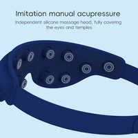 Máscara de Ojos Inteligente para Dormir con Bluetooth, Dispositivo de Protección Ocular con Música, Masajeador de Ojos con Matriz de Puntos, Uso Doméstico, Vibración, 3 Modos, Control de Tiempo