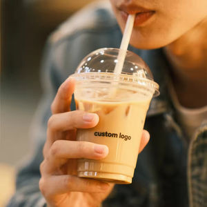 Wholesale Disposable Clear PET <b>Plastic</b> Printed <b>Plastic</b> <b>Cup</b> for Juice Beverage - Product Image 1