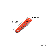 Outdoor-Multitool-Messer 11-in-1 Taschenmesser mit Säge, Schere, Korkenzieher, Schraubendreher, Lasergravur, OEM