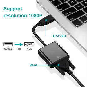 High Quality USB3.0 1080P <strong>USB</strong> <strong>to</strong> <strong>VGA</strong> Converter <strong>Adapter</strong> New Condition for Laptop Monitors and Projectors - Product Image 6