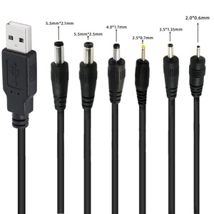 <b>Usb</b> To Dc Power <b>Adapter</b> Cable 1.5m 5.5x2.1mm 4.0x1.7mm 2.5x0.7mm 3.5x1.35mm 2.0x0.6mm For Router Lamp - Product Image 2