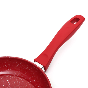 Ensemble de poêles à frire en acier et Carton avec revêtement en céramique, ustensile de cuisine rouge de grande taille et de Style Simple - Product Image 5