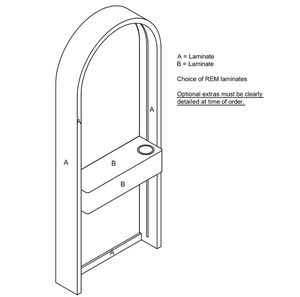 Miroir de coupe de cheveux à lumières LED pour salon de beauté Poste de miroir de coiffure pour salon de coiffure Mobilier de salon - Product Image 5
