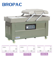 Machine de mise sous vide industrielle à double chambre, machine de mise sous vide commerciale pour aliments et viande, DZ400/2SB