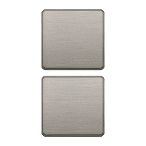 Boutons de porte plats 3,5 po x 6,5 po x 1,5 po sans nickel pour usage intérieur - Product Image 1