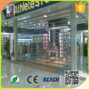 <span class=keywords><strong>Volets</strong></span> roulants modernes en polycarbonate et aluminium, transparents, coupe-vent, composites, pour usage commercial en centre commercial, en fibre de verre - Product Image 2