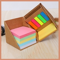 Note collante avec porte-stylo bloc-notes de bureau Notes de Type combinées pour l'école de cadeau promotionnel personnalisé