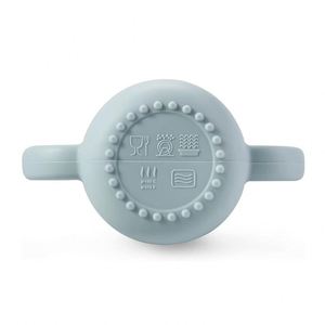 Gobelet d'apprentissage 2-en-1 en silicone sans BPA pour bébé avec pailles et compartiment à collation - Product Image 4