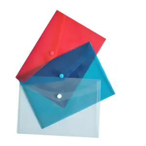 Пластиковый конверт, прозрачная папка с карманами из полиэстера, прозрачный органайзер для документов с застежкой