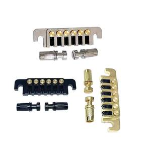 <span class=keywords><strong>LP</strong></span> <span class=keywords><strong>ES</strong></span> 335, actualización de guitarra eléctrica, puente de sillín de Metal, cuerdas de latón, cuerda abatible, código de tracción, piezas de instrumentos de cuerda, accesorios - Product Image 1