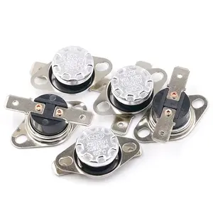 KSD301 Flat Foot <strong>Temperature</strong> <strong>Control</strong> Switch 40-150 Degrees 250V/10A Normally Open <strong>Electronic</strong> Component - Product Image 1