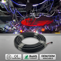 Tube LED néon flexible en silicone DMX noir 360 RGBW, lumières DJ programmables D30 D22, tube néon pour festivals de musique et raves